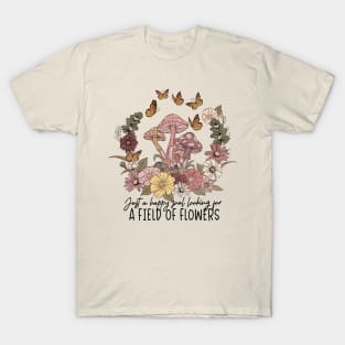 Just A Happy Soul, Vintage Botanical Butterflies T-Shirt